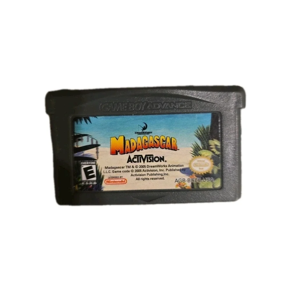 Lot Of 7 Game Boy Advance TX HOLDEMS SPY PAC-MAN RUGRATS MADAGASCAR NAMCO ARCADE